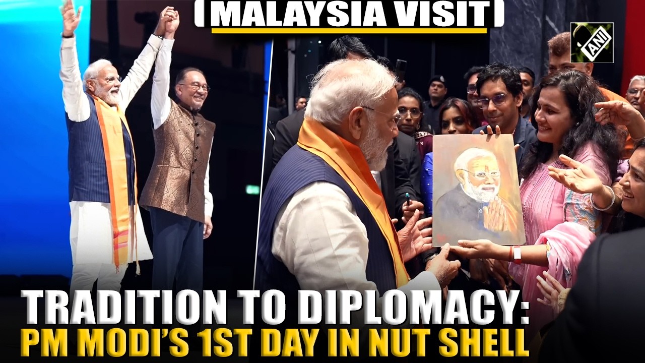 От традиций к дипломатии: первый день премьер-министра Моди вкратце после его прибытия в Куала-Лу...