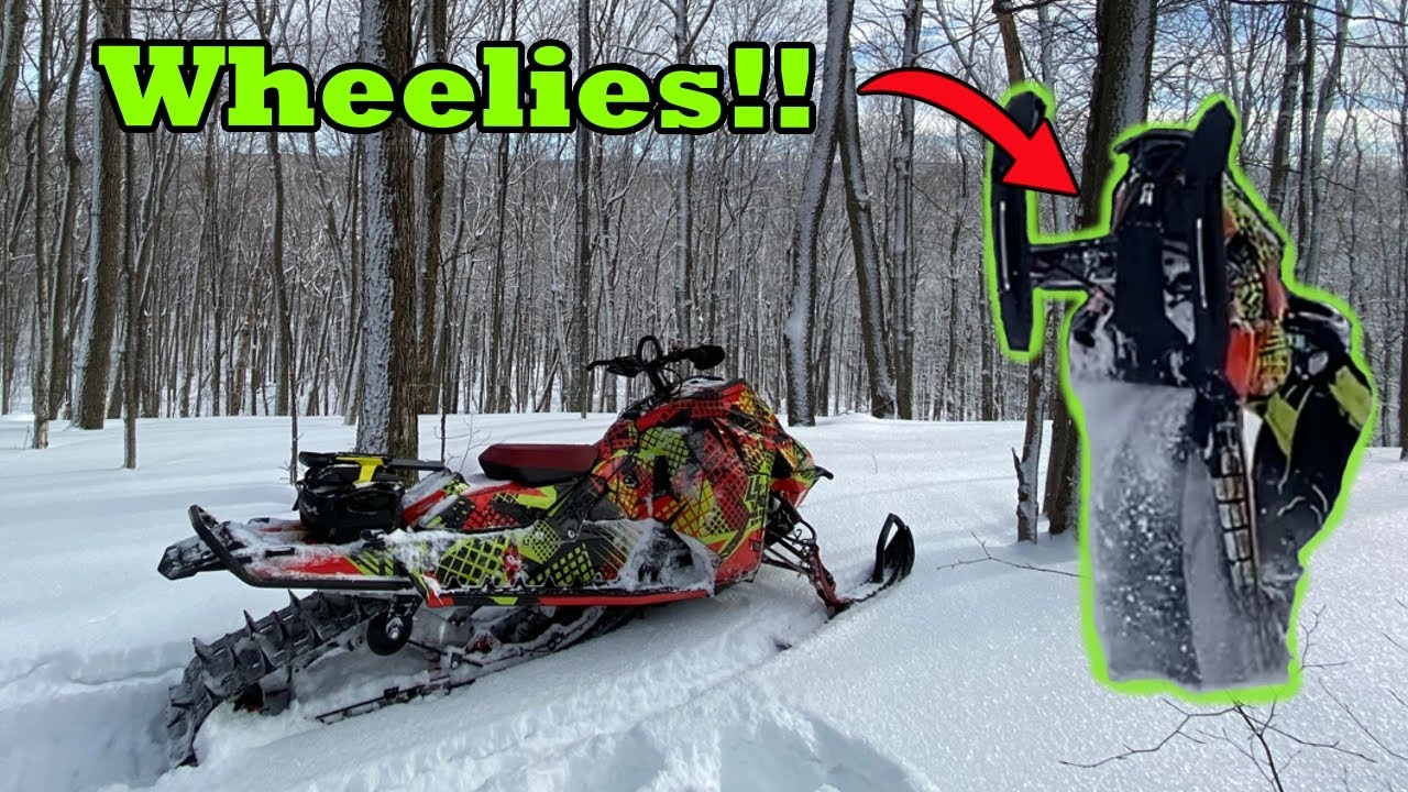 2023 Skidoo Freeride 146 Wheelies and Hillclimbs YouTube