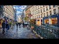 Walking Tour in Paris 4K HDR 🇫🇷 | Metro Streets, City Life &amp; Relaxing Urban Walk