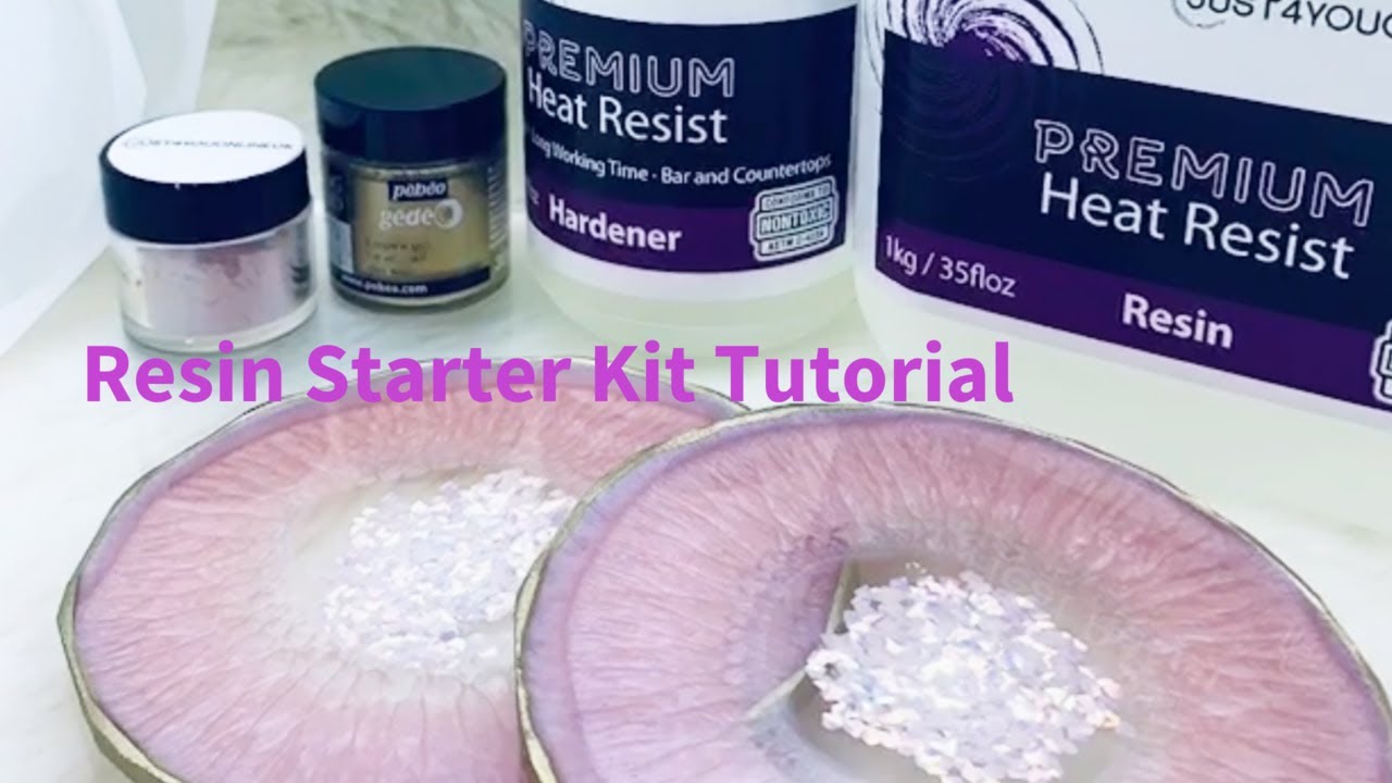 How to make resin coasters Full Beginner Tutorial Epoxy Resin Art Starter Kit YouTube