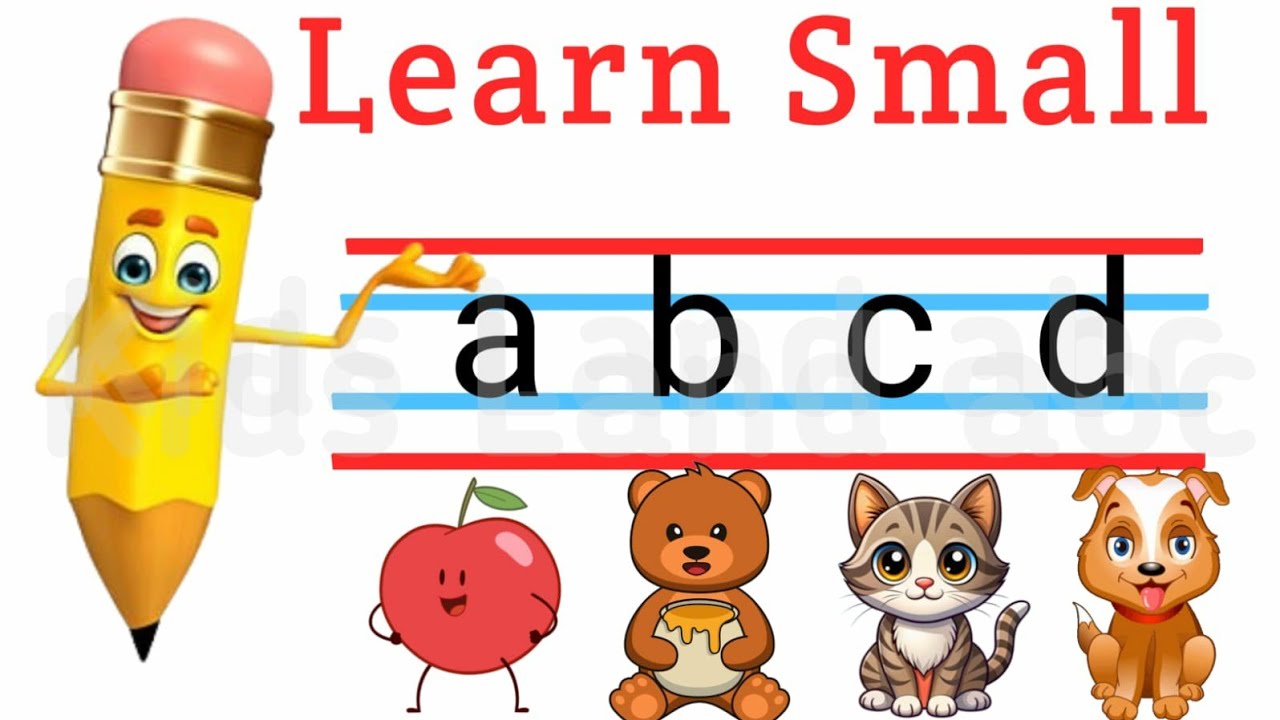 How to write small letters for children |Lowercase letters | abc song ...