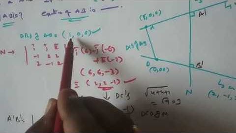 Length of Projection of line segment on another line in 3D(Maths) IIT-JEE