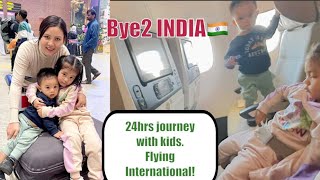 Flying solo with a toddler&kid//Our epic journey from India to London (UK)