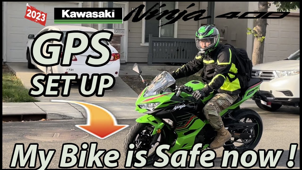 GPS Tracker Set Up On my Kawasaki Ninja 400 - YouTube