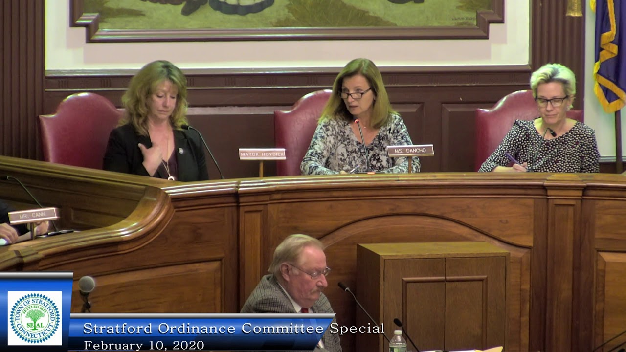 Stratford Ordinance Committee February 10, 2020 YouTube
