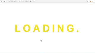 Loading Shadow Effect Effect only HTML CSS lesson 9