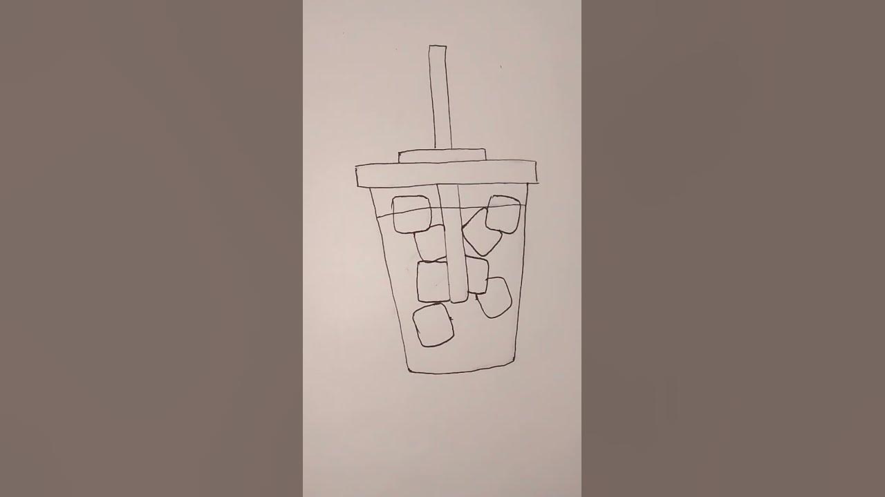 как нарисовать коктейль - YouTube