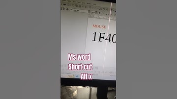Ms Word me mouse 🐁🐁🐁ka symbol kaise banaye || #mswordshortcutkey #msword #shorts