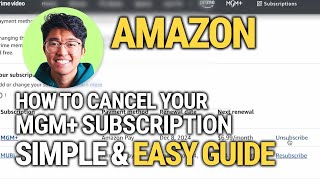How To Cancel Your MGM+ Subscription: Simple & Easy Guide!