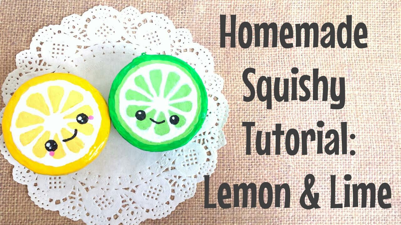 Homemade Squishy Tutorial: Lemon 