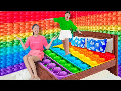 Làm Căn Phòng Pop It Khổng Lồ ❤ Ngôi Nhà Trong Mơ - Trang Vlog