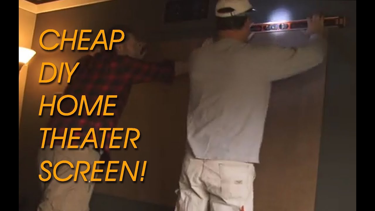Diy home projection screen Diy home projection screen