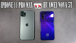 iPhone 11 Pro Max vs Huawei Nova 5T | SpeedTest and Camera comparison