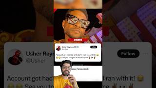 Usher deleted all of his tweets, but says that it was hacked #Usher #Diddy #Hollywood #shorts