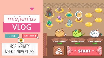 How Much Can You Earn from Axie Infinity Week 1? (Adventure Ruins 1-12 & Arena Clutch Plays) 🤗🥰❤️