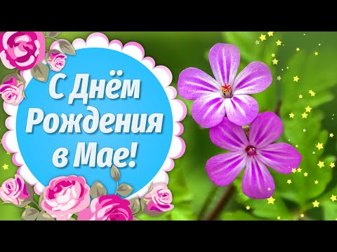 С Днем Рождения в Мае💐Красивое поздравление с Днем Рождения🌼Видео Открытки с Днем Рождения - Смотреть видео с Ютуба без ограничений