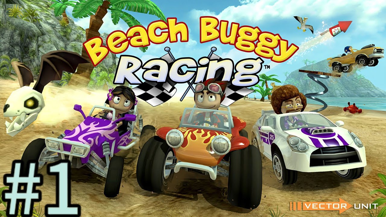 mi primera ves jugando beach buggy racing ES MUY DIVERTIDO #1