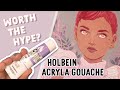 Holbein Acryla Gouache ✨ Review, Guide & Tips (Painting Process included❤️) Acrylic Speedpainting