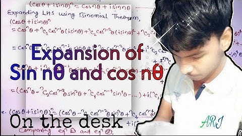 How to expand sin nθ & cos nθ | Expansion | Higher Trigonometry | B.Sc | On the desk Explanation 🔥🔥🔥