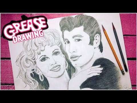 drawing:-grease-movie-poster-(2016)