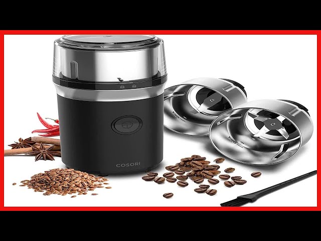 Black COSORI Coffee Grinder Electric, Coffee Beans Grinder, Espresso Grinder,  Coffee Mill also for Spices, Herbs, Grains, Wet and Dry