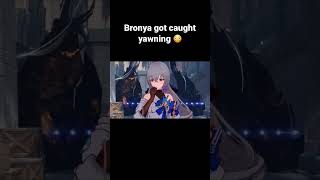 Bronya got caught yawning 😳 (Honkai: Star Rail)