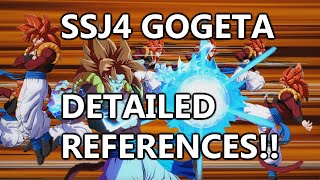 DETAILED REFERENCES!! SSJ4 Gogeta FighterZ