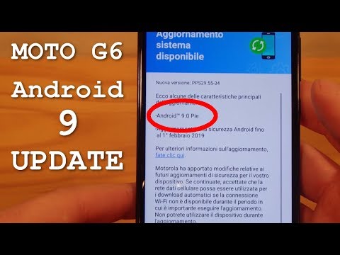 Lenovo Moto G6 • Android 9 update
