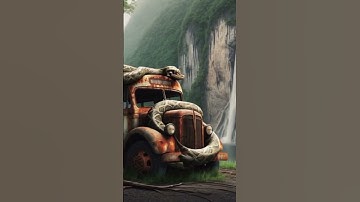 Nature Exploration | Amazon Forest | Damaged Bus Wrapped in Snakes #shorts #trending