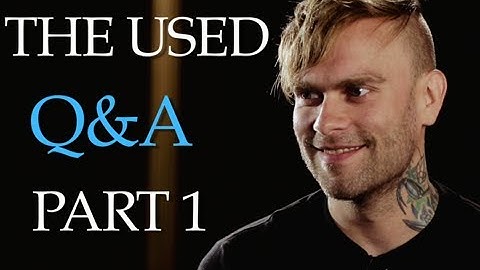 The Used - The PV Fan Q&A (Part 1) Hosted By Taking Back Sunday