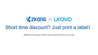 ZKONG Electronic Shelf Labels: Fast and Efficient Temporary Promotion Label Printing!