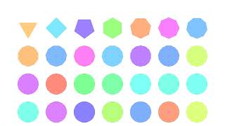Regular Polygons of Processing (Generative Art Practice Video)