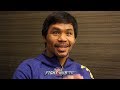 MANNY PACQUIAO "AMAZING I SURVIVED THAT MARGARITO FIGHT! NIGHT OF THE FIGHT I WAS 148LBS!