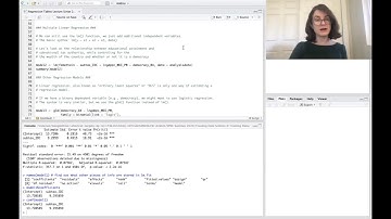 SPEC Regression 2.2: Running Linear Regressions in R