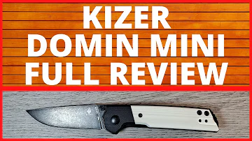 KIZER DOMIN MINI FULL REVIEW, N690, BLACK AND WHITE G10, EVERYDAY CARRY, EDC,
