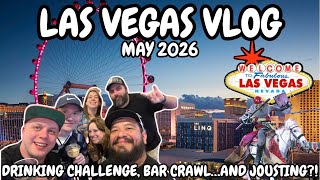 LAS VEGAS VLOG DAY 2 - DRUNKEN MADNESS! HIGH ROLLER HAPPY HOUR | TOURNAMENT OF KINGS |SLOT CHALLENGE