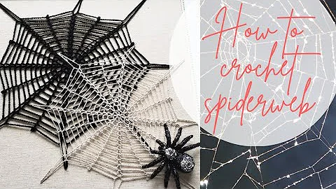 Create a Spooky Crochet Halloween Spiderweb!