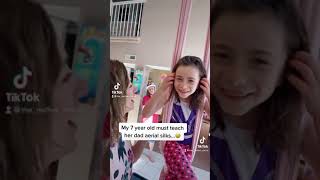 Little Mama (7) Teaching DAD Aerial Silks..😅🤣