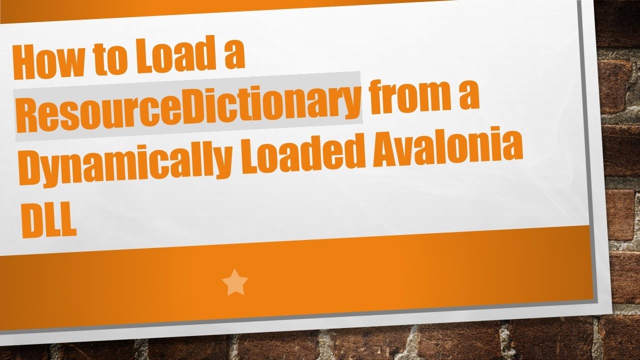 How to Load a ResourceDictionary from a Dynamically Loaded Avalonia DLL