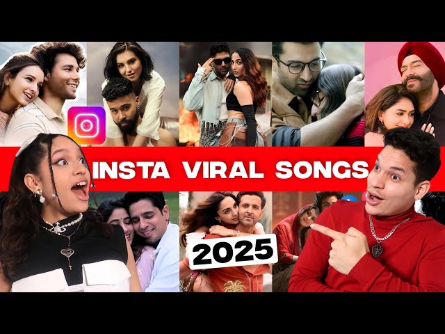 Waleska & Efra react to Instagram Reels Viral/ Trending Songs in INDIA 2025 so far...