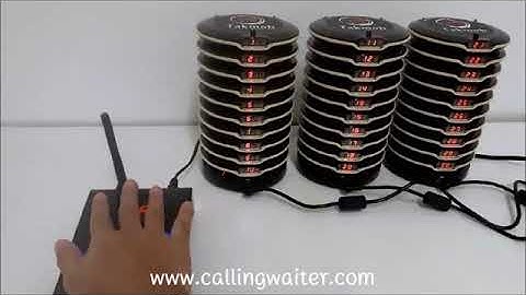 Calling Waiter | การเปิด-ปิดเพจเจอร์เรียกคิว รหัส 07  ด้วยระบบสัมผัส ใช้งานง่าย นวัตกรรมใหม่