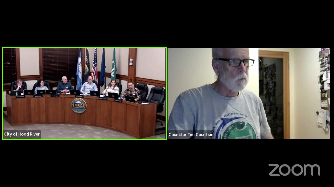 Hood River City Council Meeting YouTube