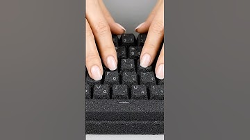 Black kinetic sand keyboard typing #asmr #relax #ai #relaxing #keyboard