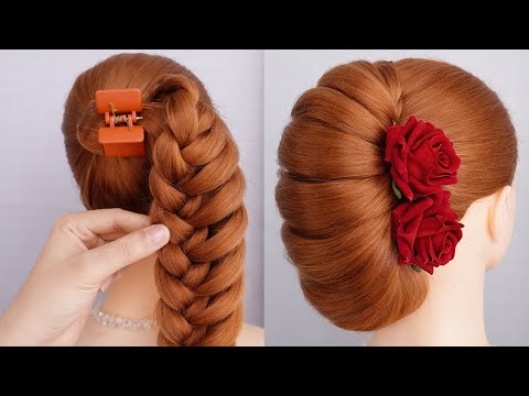 New Bun Hairstyle For Women Step By Step - Easy Hairstyles Using Claw Clip
