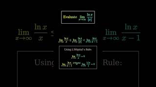 Limit ln(x)/x as x→∞ Explained in 15 Seconds! ⚡