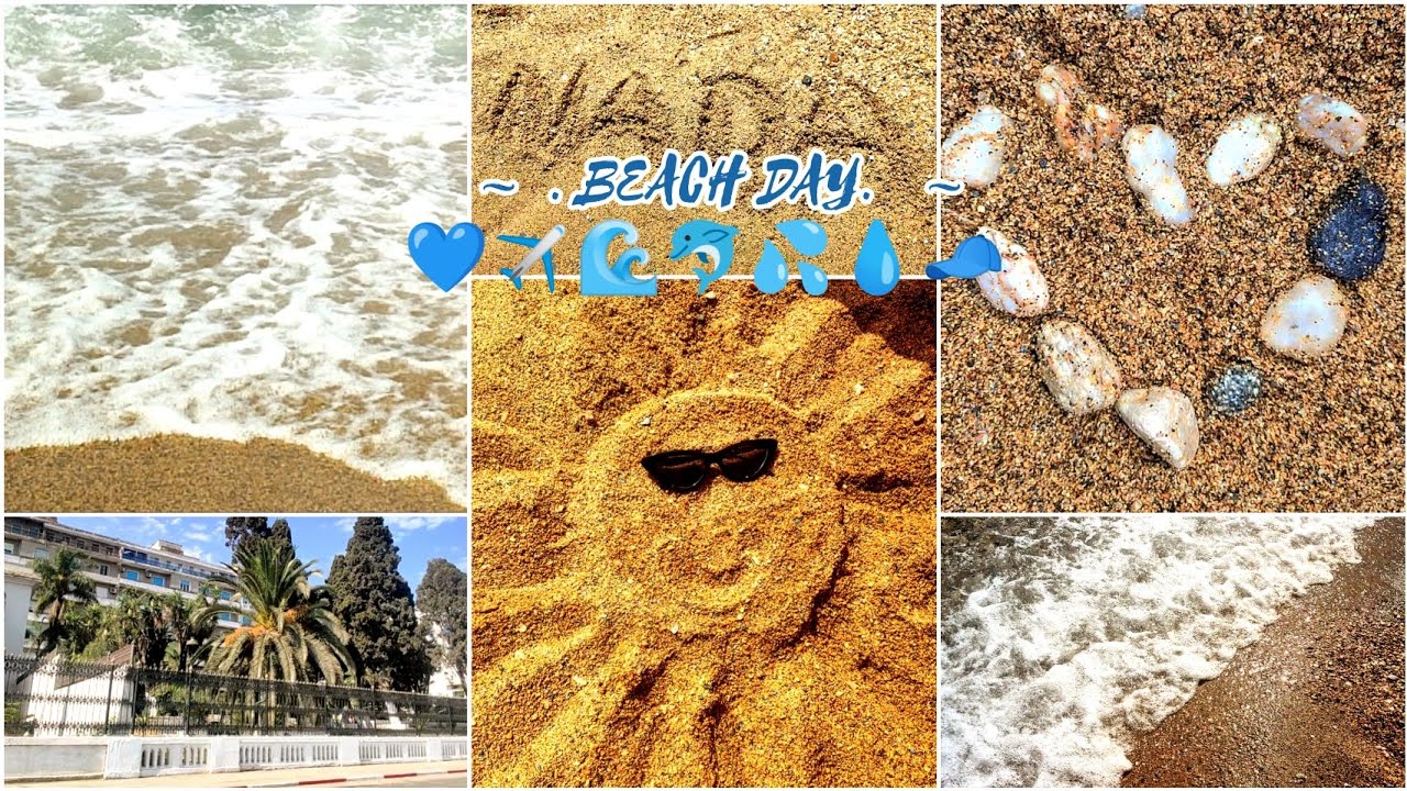 اقضوا معي يوم في البحر / Beach day 🌊☀🧢🐬🩵🧊☀💓