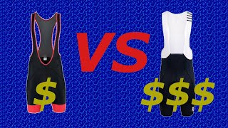 Most expensive vs. cheapest - cycling bib shorts