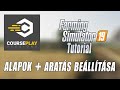 Farming Simulator 19 TUTORIAL - Courseplay #1 - Alapok + aratás beállítása