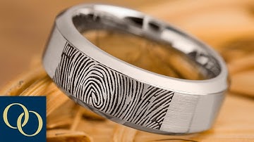 Fingerprint Engraving on Custom Rings (Lashbrook’s Process)