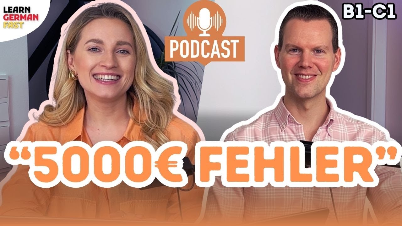 Unsere FINANZ-FEHLER ❌ (Mieten, Investieren, Sparen) - Podcast 🎤 Learn German Fast 🇩🇪